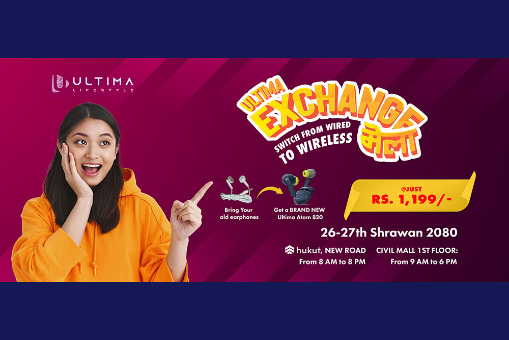 'Ultima Exchange Mela' kicks off in Kathmandu; music lovers can trade old earphones for brand New Ultima Atom 820